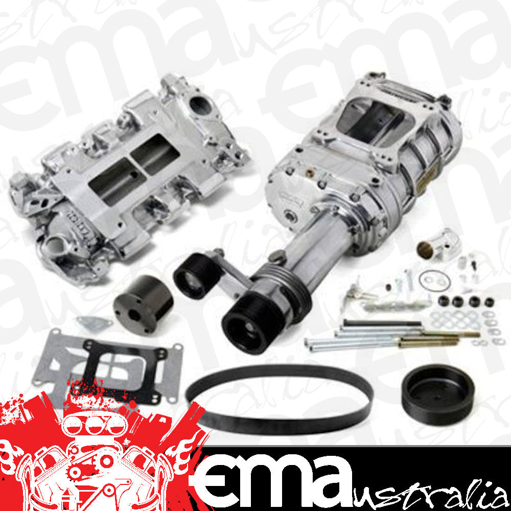 Supercharger System Roots 144 Series Polished Chevy Small Block Kit