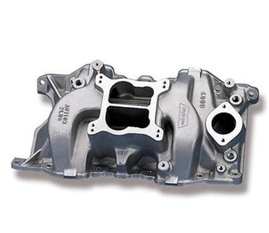 Intake Manifold Action+Plus Dual Plane Aluminum Natural Square/Spread Bore Chrysler 318 340 360 Each
