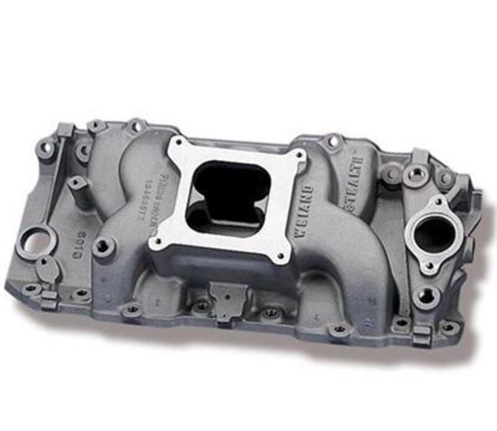 Intake Manifold Stealth Dual Plane Aluminum Natural Square Bore Chevy Big Block Rectangle Port Each