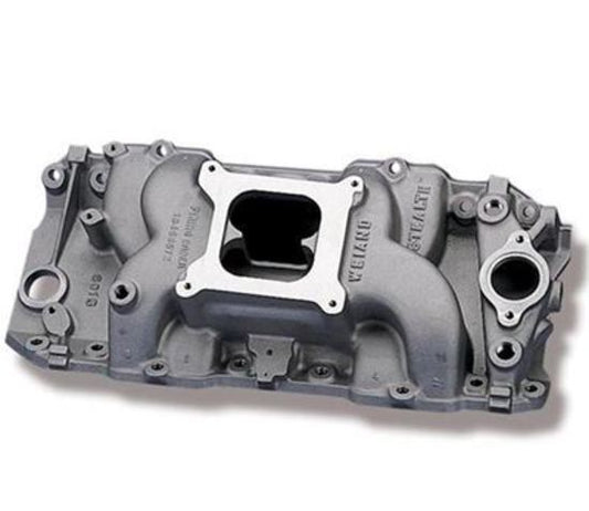 Intake Manifold Stealth Dual Plane Aluminum Natural Square Bore Chevy Big Block Rectangle Port Each