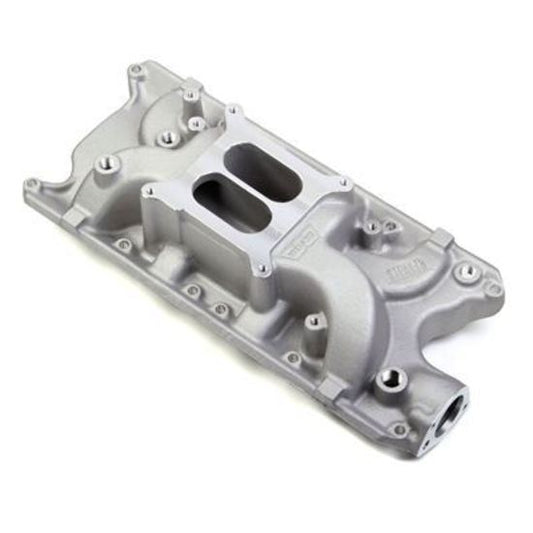 Intake Manifold Stealth Dual Plane Aluminum Natural Square Bore Ford 221-302 Each