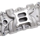 Intake Manifold Street Warrior Dual Plane Aluminum Natural Square Bore Chevy Small Block Each