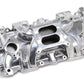 Intake Manifold Street Warrior Dual Plane Aluminum Polished Square Bore Chevy Small Block Each