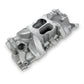 Intake Manifold Street Warrior Dual Plane Aluminum Natural Square/Spread Bore Chevy Small Block Each