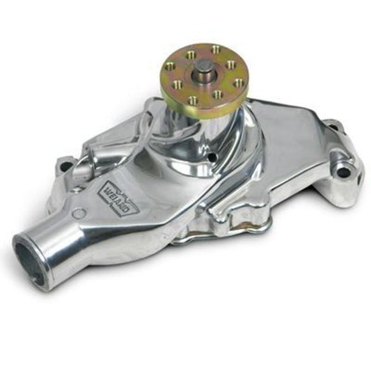 Water Pump Mechanical Action Plus Short High-Volume Aluminum Polished Chevy Small Block Each