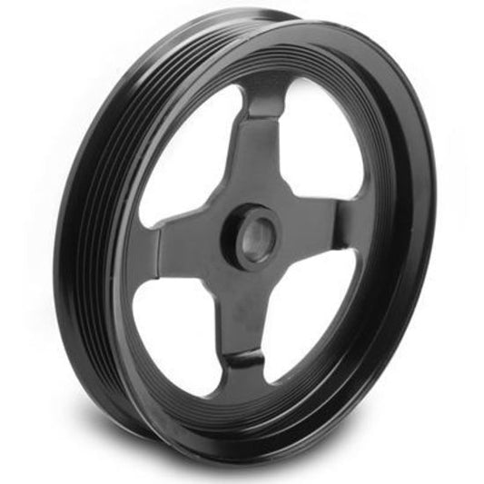 Power Steering Pulley Serpentine 6-groove Steel Black 6.700 in. O.D. Chevy Each