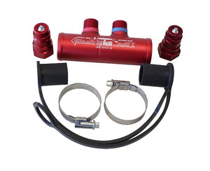 Hot Head HPE-CV-1.5-KT Integrating Check Valve Fits 1-1/2" Radiator Hose Check Valve Dry Break Fittings Dust Caps And Hose Clamps