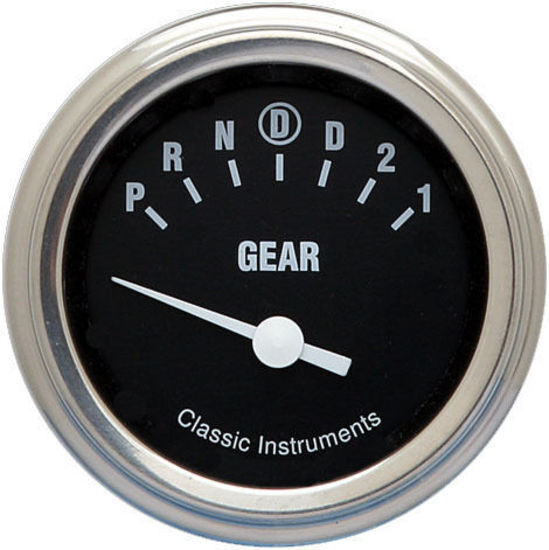 Classic Instruments HR06SLF Hot Rod - Gear Indicator Gauge w/ Overdrive 2-1/8"