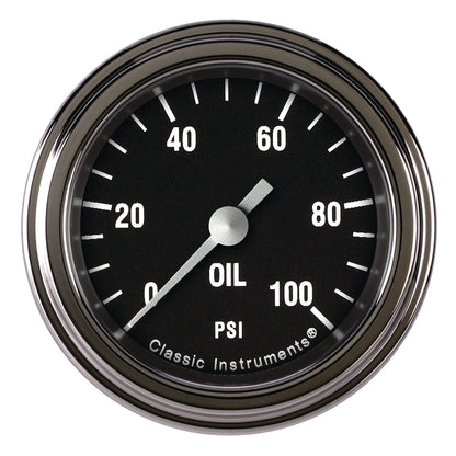 Classic Instruments HR181SLF Hot Rod 2-1/8" Oil Pressure Gauge