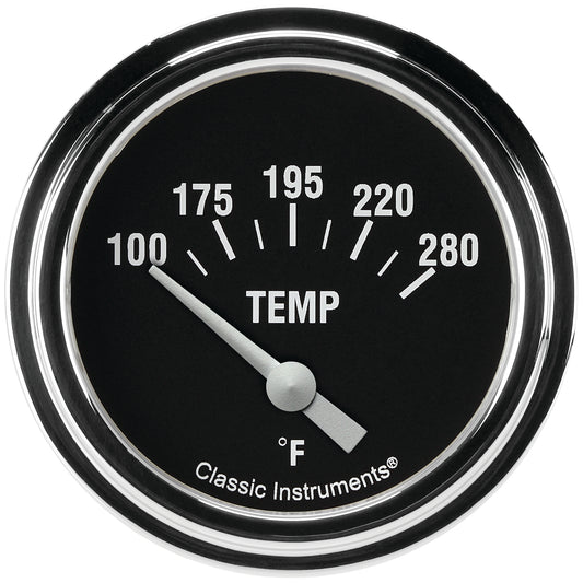 Classic Instruments HR226SLF Hot Rod 2 5/8" Water Temperature Gauge