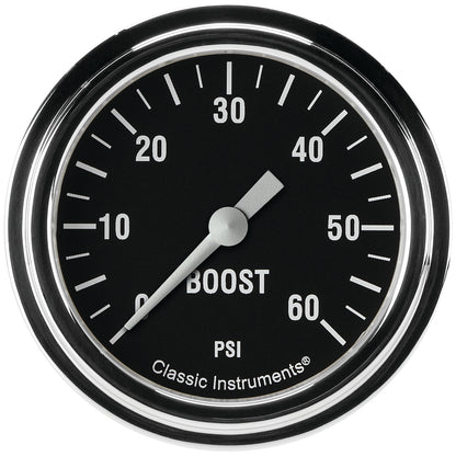 Classic Instruments HR343SLF Hot Rod 2 5/8" Boost Gauge, 60 psi