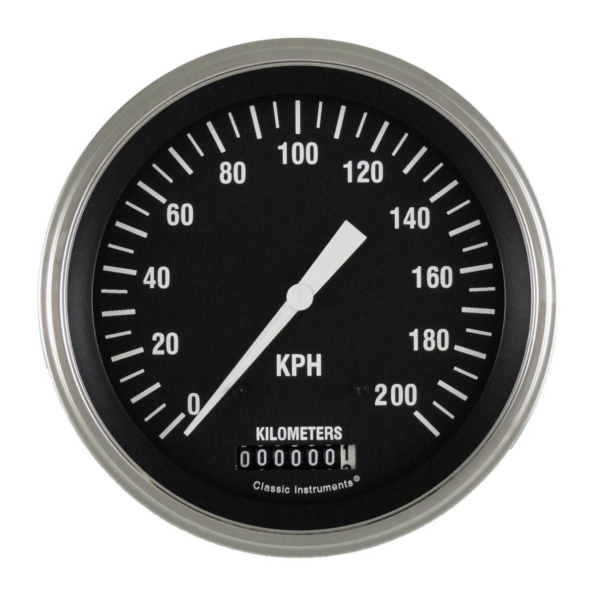 Classic Instruments HR58SLF Hot Rod - Speedometer Gauge 4-5/8" (stock KPH)