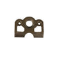 Hephner Racing Products HRP-0351 Dzus Fastener Mounting Plate Lightweight 1-3/8" Spring Mount
