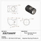 Hephner Racing Products HRP-3060W Rear Bumper Spud 4130 Chromoly