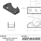 Hephner Racing Products HRP-4041 Trailing Arm Mount-Pair