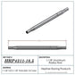 Hephner Racing Products HRP-4311-18.5 Polished Aluminium Radius / Swedge Rod 18.5" L X 1-1/8" O.D X 5/8"