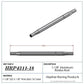Hephner Racing Products HRP-4311-18 Polished Aluminium Radius / Swedge Rod 18" L X 1-1/8" O.D X 5/8"