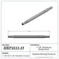 Hephner Racing Products HRP-4311-19 Polished Aluminium Radius / Swedge Rod 19" L X 1-1/8" O.D X 5/8"
