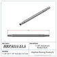 Hephner Racing Products HRP-4311-21.5 Polished Aluminium Radius / Swedge Rod 21.5" L X 1-1/8" O.D X 5/8"