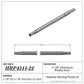 Hephner Racing Products HRP-4311-22 Polished Aluminium Radius / Swedge Rod 22" L X 1-1/8" O.D X 5/8"