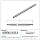 Hephner Racing Products HRP-4311-23.5 Polished Aluminium Radius / Swedge Rod 23.5" L X 1-1/8" O.D X 5/8"