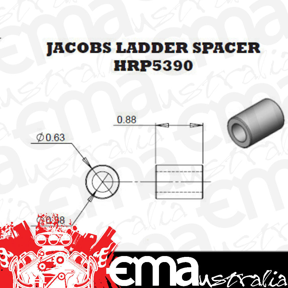 Hephner Racing Products HRP-5390 Aluminium Spacer suit Jacobs Ladder