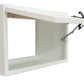 Hephner Racing Products HRP-6509-24-WHT Overhead Cabinet White Powder Coat 24" Length w/ Single Flip Up Door