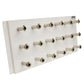 Hephner Racing Products HRP-6515-18 Quick Change Gear Panel White Powder Coat Panel 33.25" X 15.00" Holds 18 Sets