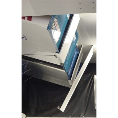 Hephner Racing Products HRP-6551 Top Wing Roof Mount White Powder Coated