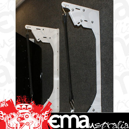 Hephner Racing Products HRP-6556WHT HRP Nose Wing Mount Adjustable