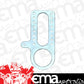 Hephner Racing Products HRP-8285 Steering Top Plate - Long Aluminium w/ Fuel Side Shut-Off