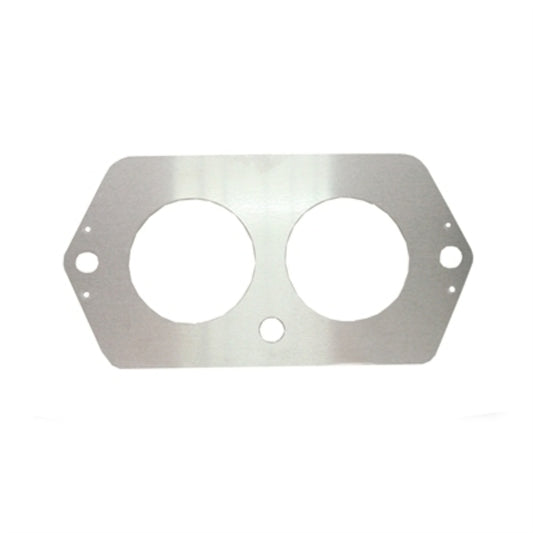 Hephner Racing Products HRP-8361 Gauge Panel 2-Gauge Holes Ignition Switch Hole Mounts w/ Dzus Fasteners