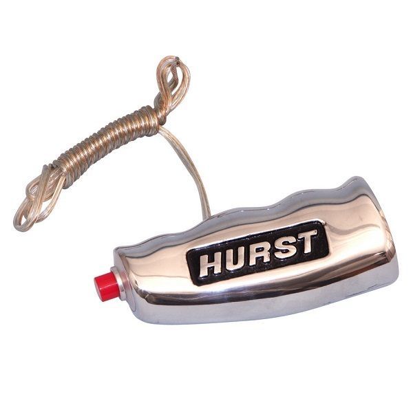 Hurst HU1530010 Universal Shift T-Handle w/ Button Brushed Alloy Logo