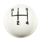 Hurst HU1630002 Classic 4 Speed Shifter Knob White Universal 3/8-24" Thread