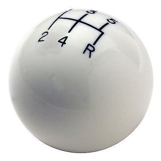 Hurst HU1630008 Classic 5 Speed Shifter Knob White Universal 3/8-16In Thread