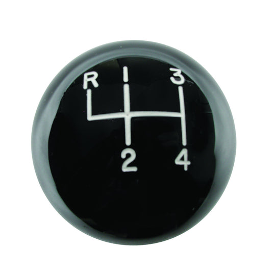 Hurst HU1630103 Classic 4 Speed Shifter Knob Black Universal 3/8-16" Thread