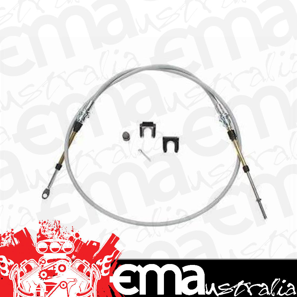 Hurst HU5000025 5 Foot Shifter Cable Eyelet/Threaded Ends Grey