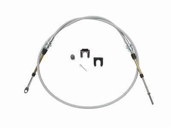 Hurst HU5000025 5 Foot Shifter Cable Eyelet/Threaded Ends Grey