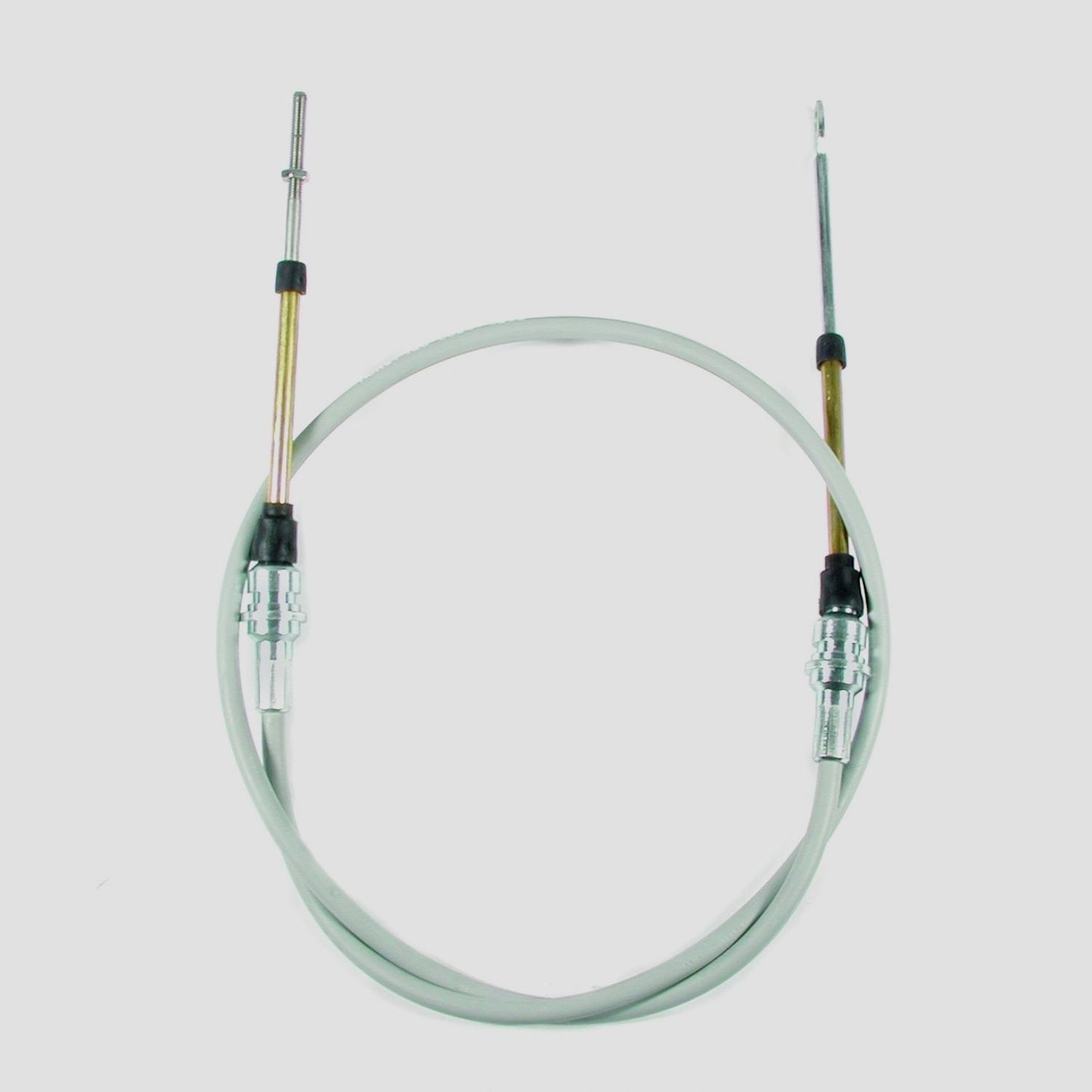 Hurst HU5000028 8 Foot Shifter Cable Eyelet/Threaded Ends Grey