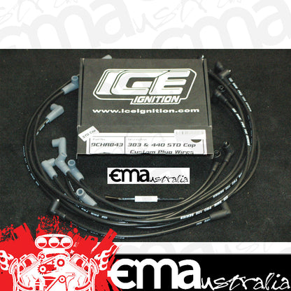 ICE Ignition ICE-9CHR843 9mm Leads Chrysler BB 383-440 90? degrees
