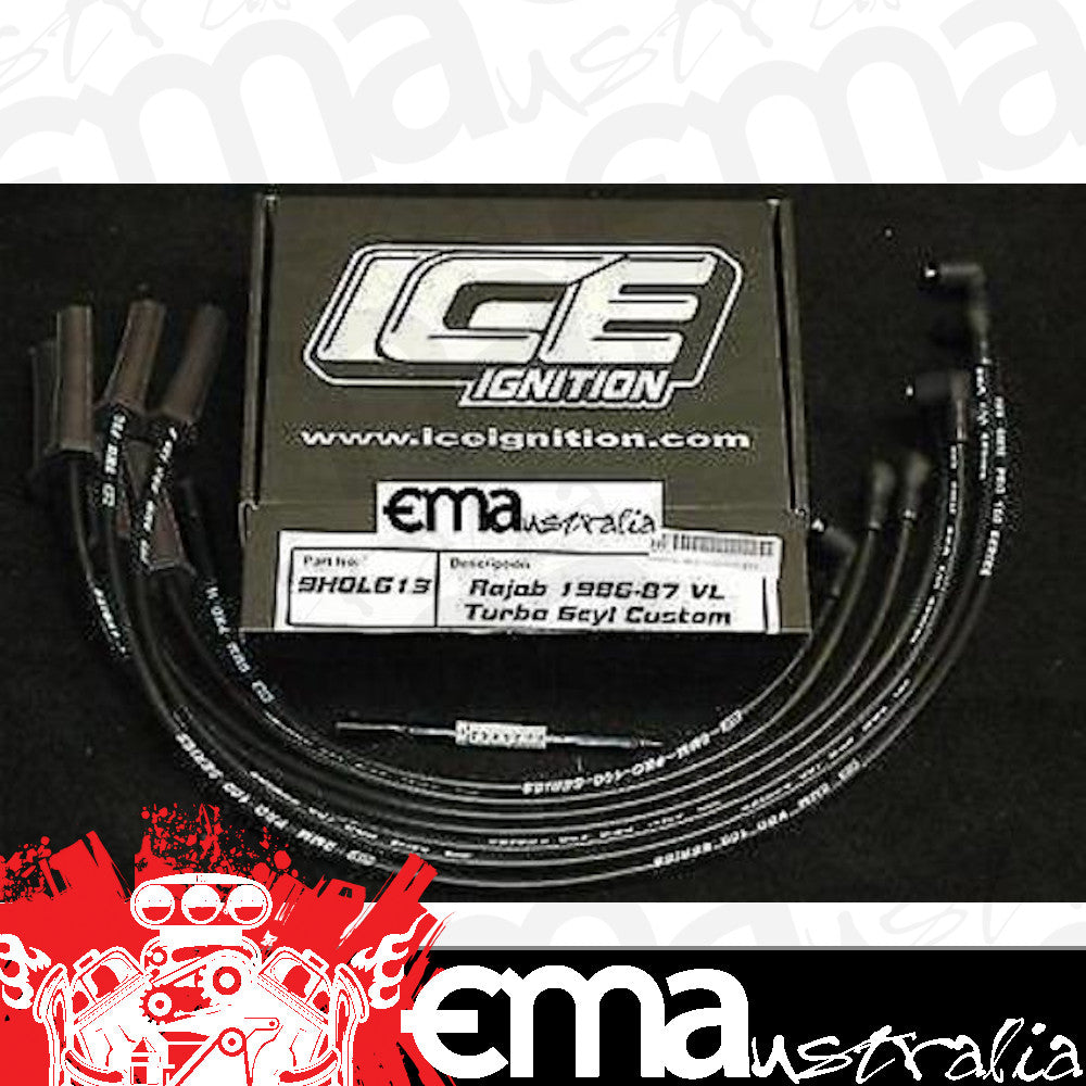 Ice Ignition ICE-9HOL613 9mm Leads Holden Commodore Vl Turbo Rb30Det 1986-87