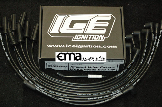 Ice Ignition ICE-9HOL827 9mm Leads Holden VN-Vt V8 180° Plug 90°