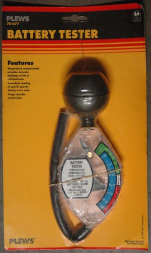 Plews Tools 70-077 Battery Tester - Nos