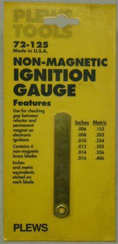 Plews Tools 72-125 Non-Magnetic Ignition Gauge Nos