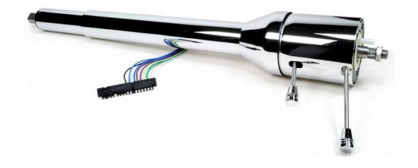 IDIDIT ID1300280020 28" LHD Collapsible Tilt Steering Column Chrome Finish With 1" Dd Shaft