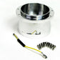 IDIDIT ID2201300030 9-Bolt Steering Wheel Adapter No Horn Brushed Aluminium