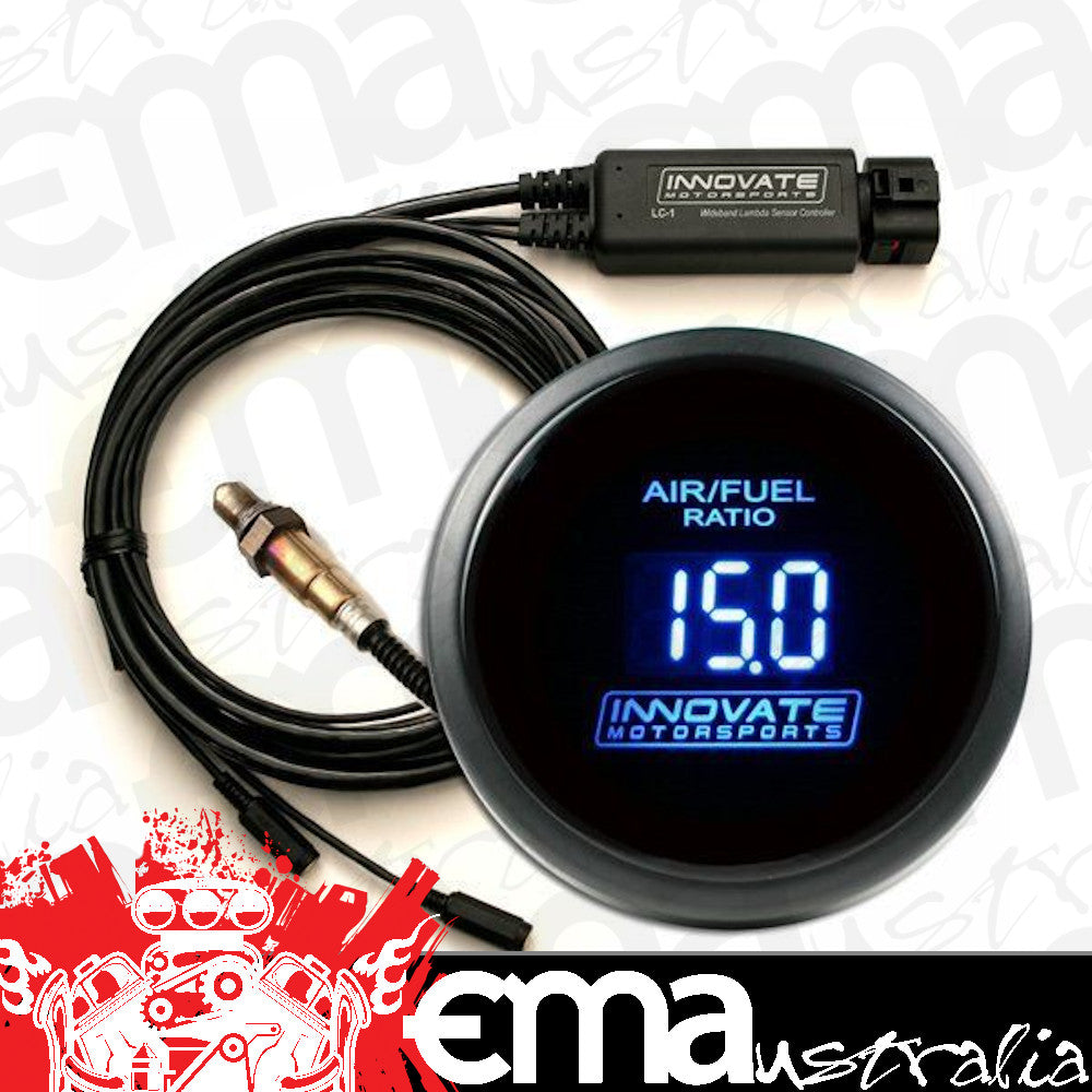 Innovate Motorsports IM3795 Db Digital Air Fuel Ratio Gauge Blue w/ Lc-2 Kit