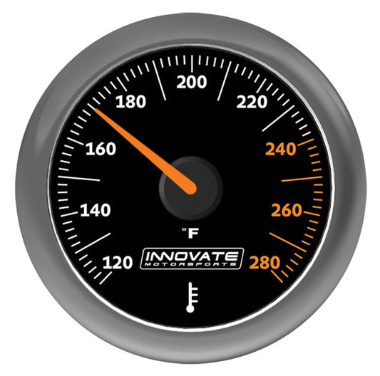 Innovate Motorsports IM3861 MTX-A 2-16" Water/Oil Fluid Temp Gauge 120-280¶øF