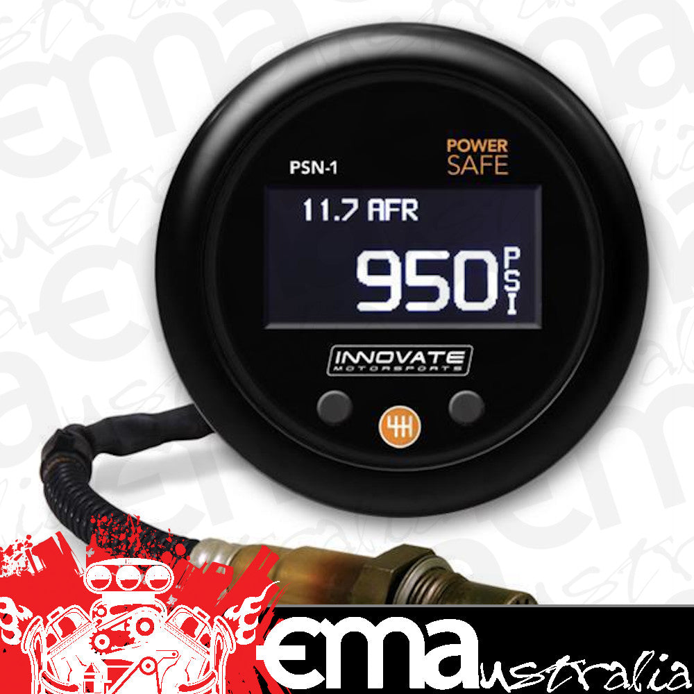 Innovate Motorsports IM3893 Psn-1 Digital 2-1/16" Powersafe Nos Bottle Pressure & AFR Gauge