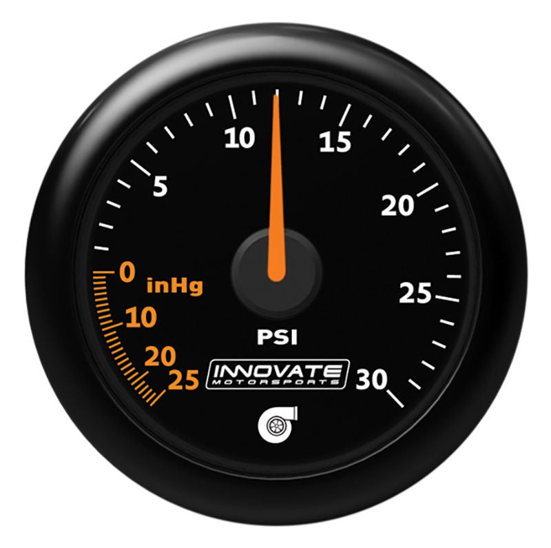 Innovate Motorsports IM3908 MTX-A Vacuum/Boost Gauge  30 Psi Boost/ 25 Inhg Vac
